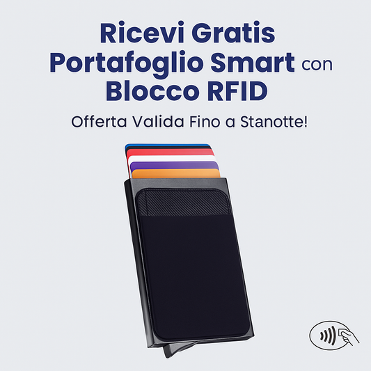 Portafoglio Smart con Blocco RFID